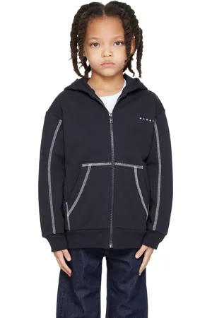 Marni Kids Navy Zip Hoodie