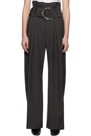 J.W.Anderson Gray Gathered Waist D-Ring Trousers