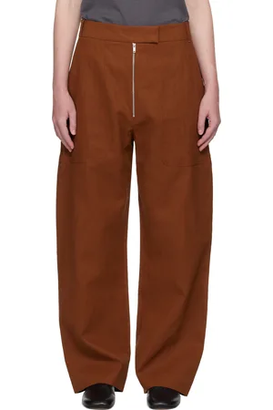 STUDIO NICHOLSON Brown Pravin Linen Trousers