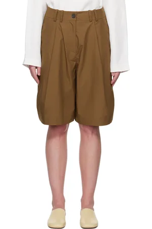 STUDIO NICHOLSON Tan Cito Shorts