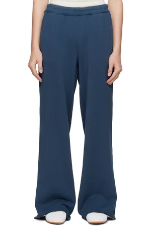 SKIMS Blue French Terry Wide Leg Lounge Pants