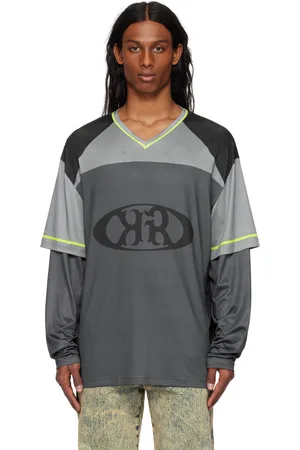 Kusikohc Gray Baseball Long Sleeve T-shirt