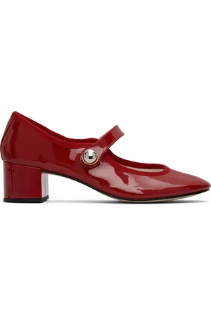 Repetto Red Fabienne Mary Jane Heels