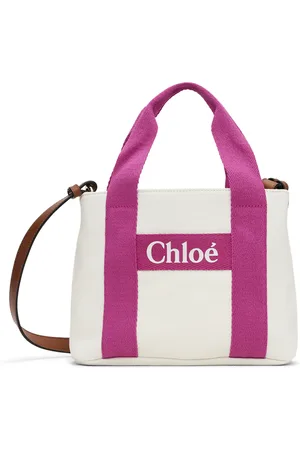 Chloé Kids Off-White & Pink Printed Bag