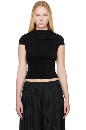 ALAINPAUL Gathered Neck Tank Top