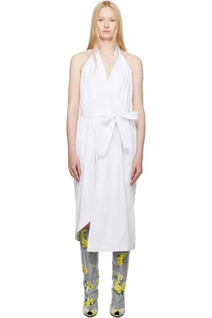 16Arlington White Vitalia Midi Dress