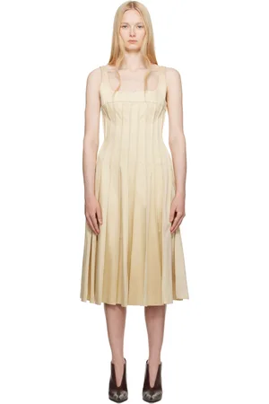 16Arlington Yellow Amalia Midi Dress