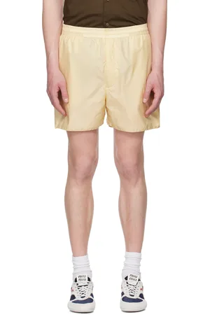 Auralee Yellow Light Sheer Nylon Shorts