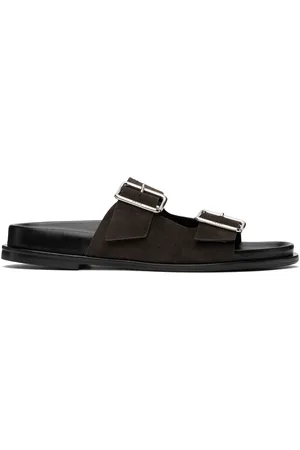 Aeyde Brown Meena Leather Sandals