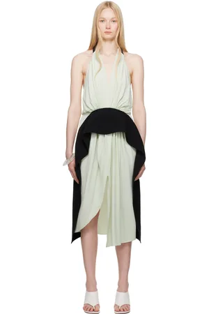 16Arlington Green & Black Piera Midi Dress