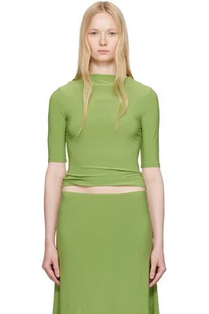SANDY LIANG Green Quill T-shirt