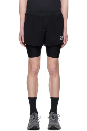 OVER OVER Black Two Layer Shorts