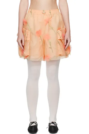 Simone Rocha Pink Layered Cargo Flap Shorts