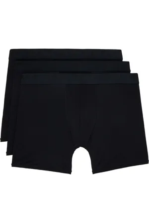 SKIMS Three-Pack Black Stretch 5 Boxer Briefs