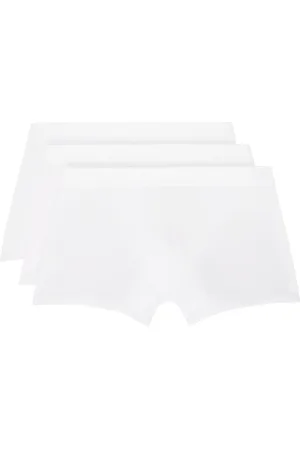 SKIMS Three-Pack White Stretch 3 Boxer Briefs