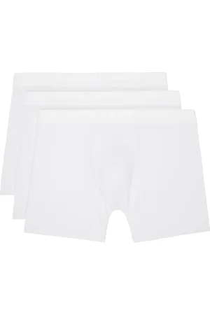 SKIMS Three-Pack White Stretch 5 Boxer Briefs