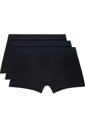 SKIMS Three-Pack Black Stretch 3 Boxer Briefs