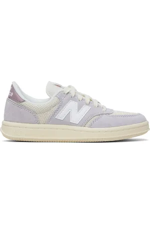 New Balance Off-White & Purple T500 Sneakers