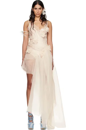 Collina Strada Beige Meadowsweet Minidress