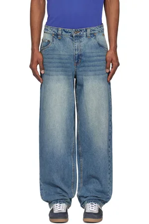 DIME Blue Classic Baggy Jeans