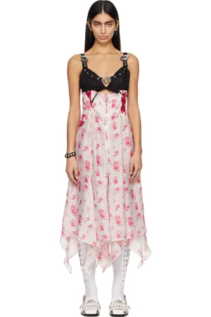 Chopova Lowena Pink Suski Midi Dress