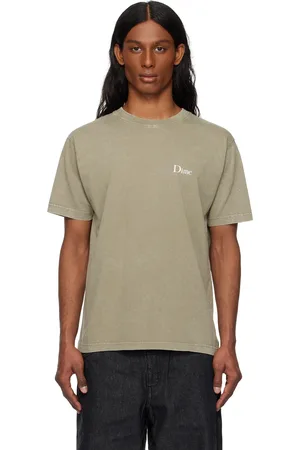DIME Taupe Classic Small Logo T-shirt
