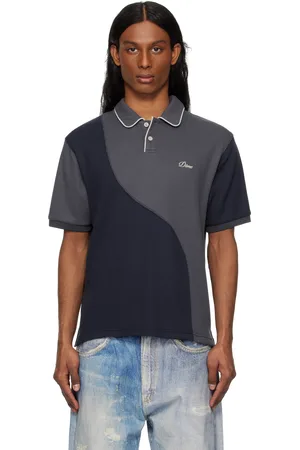DIME Navy Waffle Polo