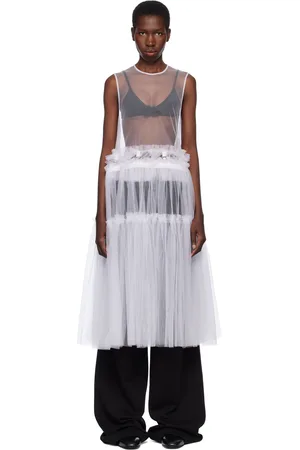 NOIR KEI NINOMIYA Nylon Tulle Midi Dress