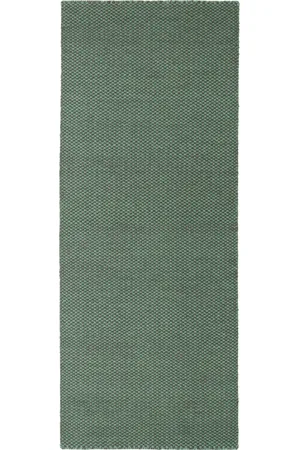 Hay Green Moiré Runner Rug