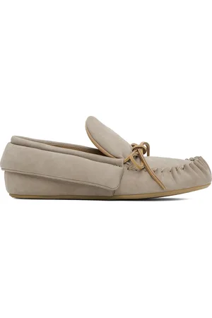 J.W.Anderson Taupe Suede Moc Loafers