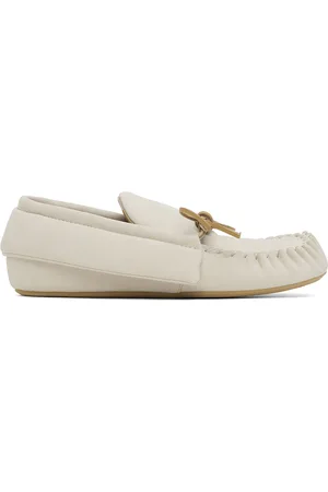 J.W.Anderson Off-White Suede Moc Loafers