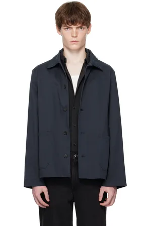 A.P.C. Navy Kerlouan Logo Jacket