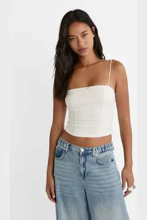 Stradivarius Singlet met bloemen L
