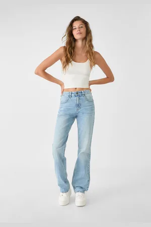 Stradivarius Comfort straight jeans met halfhoge taille 40
