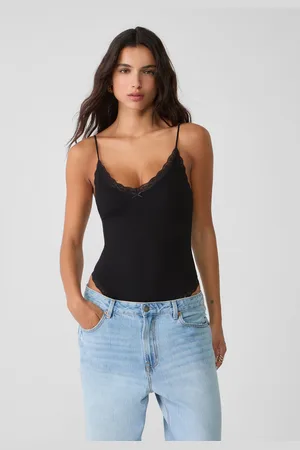 Stradivarius Naadloze body met kant XS