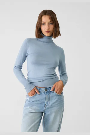 Stradivarius Tricot trui met opstaande kraag M