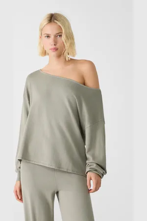 Stradivarius Tricot trui met sjaal boothals M