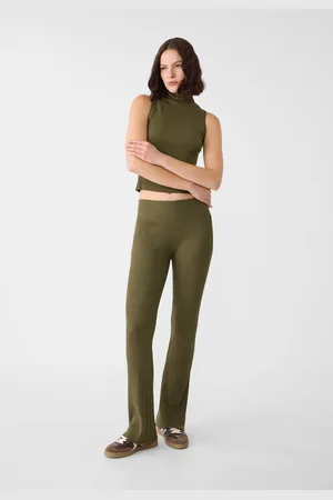 Stradivarius Flared tricot broek M