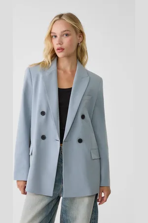 Stradivarius Double-breasted blazer met knopen L