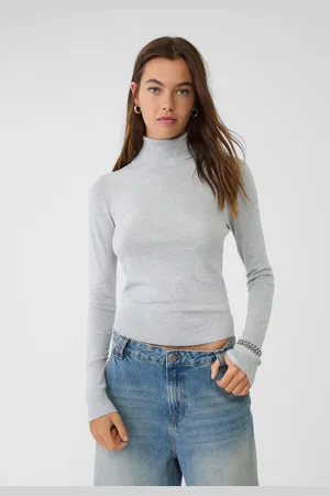 Stradivarius Tricot trui met opstaande kraag XS