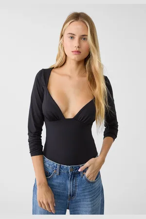 Stradivarius Body met sweetheart halslijn XS