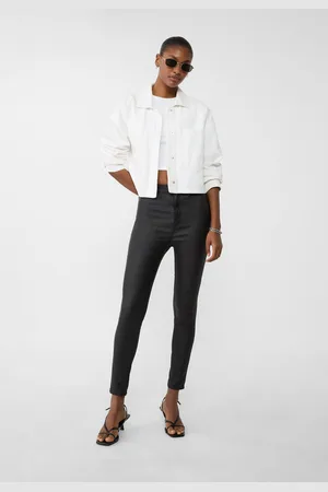Stradivarius Super high waist jeans met coating 36