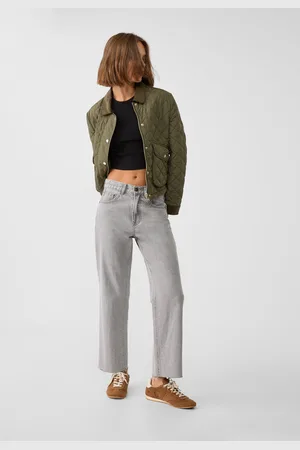 Stradivarius D96 cropped recht model jeans 32