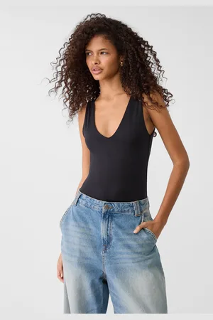 Stradivarius Polyamide body met V-hals S