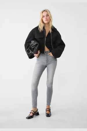 Stradivarius D07 regular waist skinny jeans 34