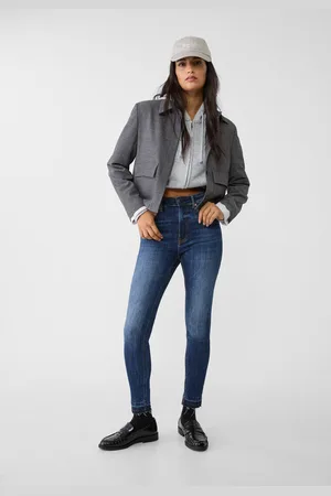 Stradivarius D07 regular waist skinny jeans 32