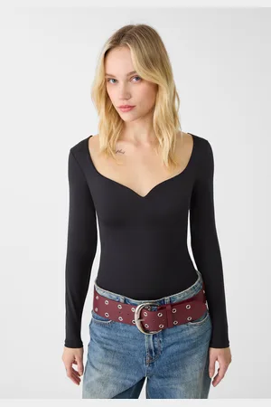 Stradivarius Body met sweetheart halslijn XL
