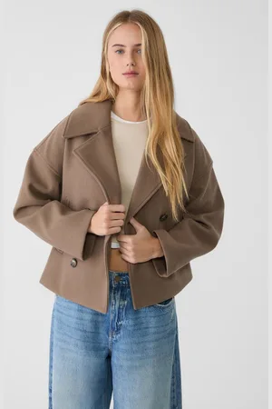Stradivarius Korte double-breasted jas XS