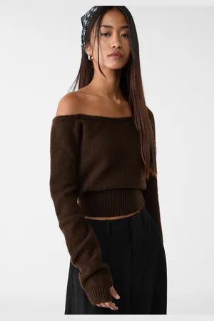 Stradivarius Asymmetrische tricot trui XS