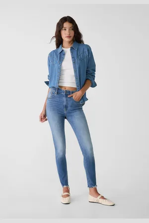Stradivarius D07 regular waist skinny jeans 32